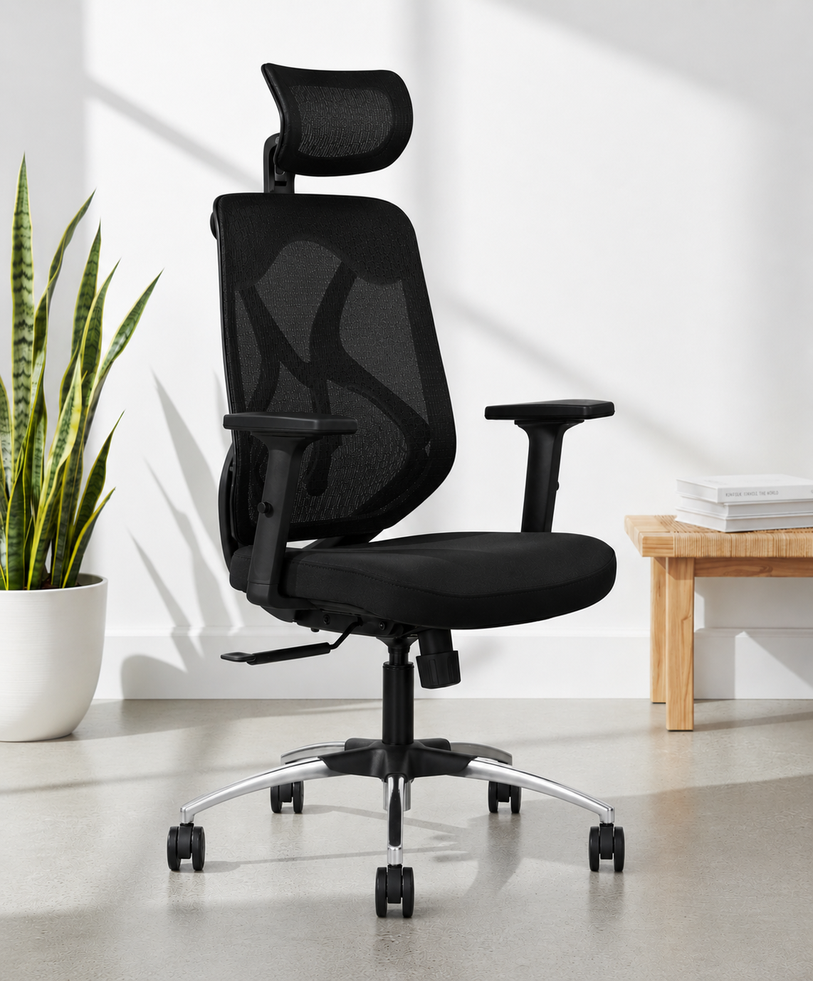 Zen High-Back Ergonomic Office Chair with Multilock Mechanism - Black