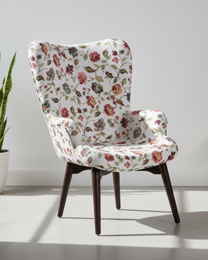 Lounge Chair with Wooden Base SM 701