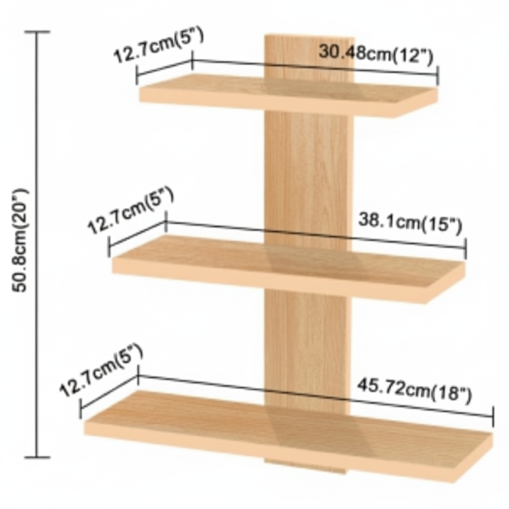 Tree Shaped Wall Book Shelf / Display Shelf SM 66