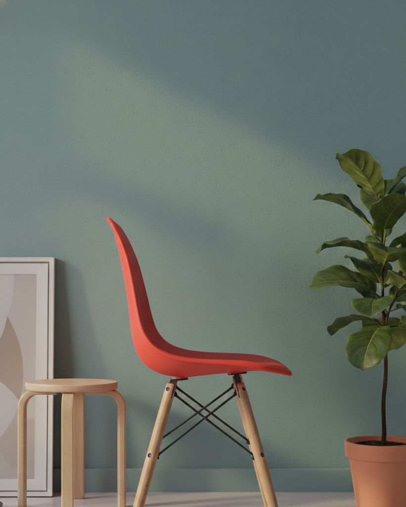 Trendy Chair with Wooden Legs SMC 176