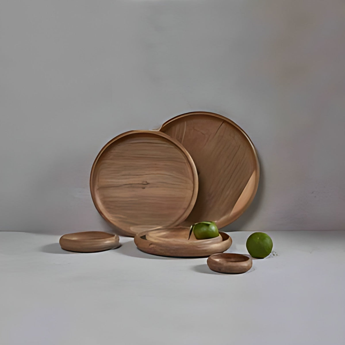 Akrod Walnut Wood Nesting Plates (Set of 6) by Kazuri, photo 4 of 4