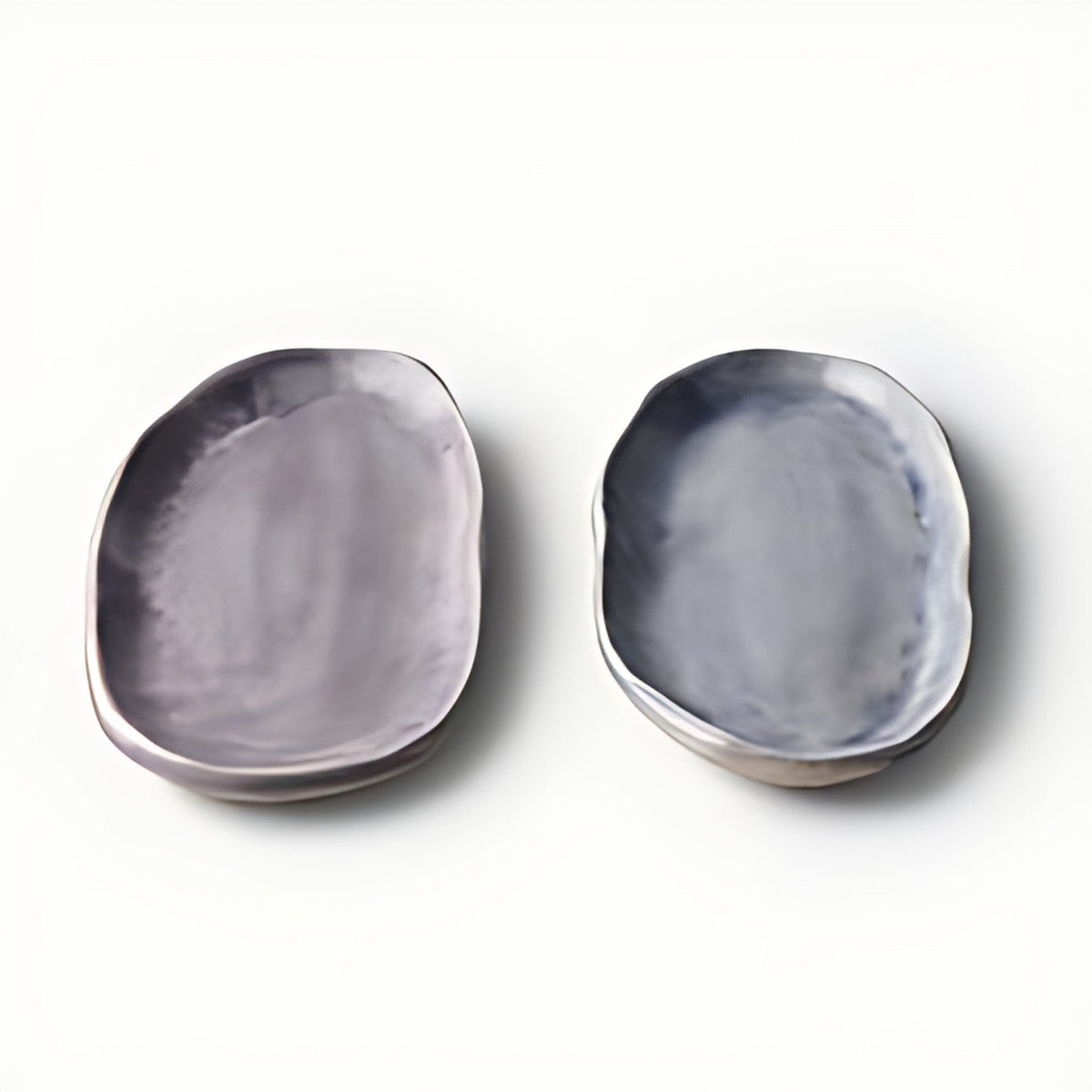 Arcana Mauve Stoneware Oval Platters (Set of 2) by Kazuri, photo 4 of 4