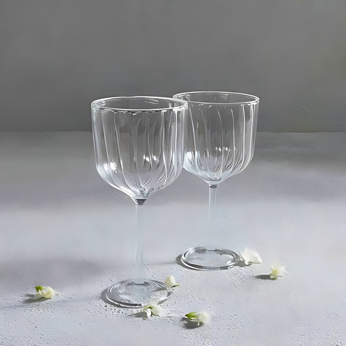 Elan Ribbed Small Wine Glasses by Kazuri, photo 4 of 4