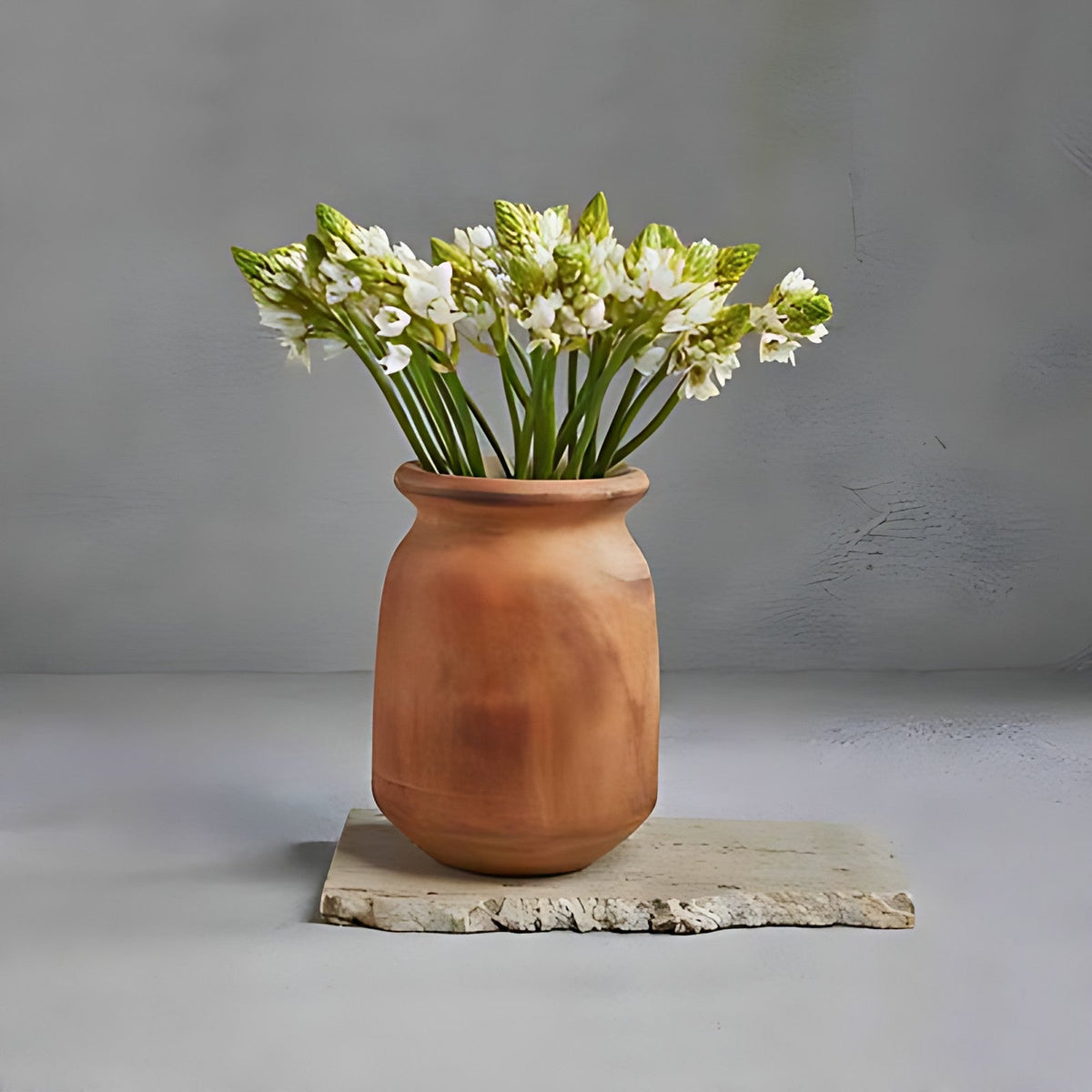 Elfin Walnut Wood Urn Vase by Kazuri, photo 4 of 4