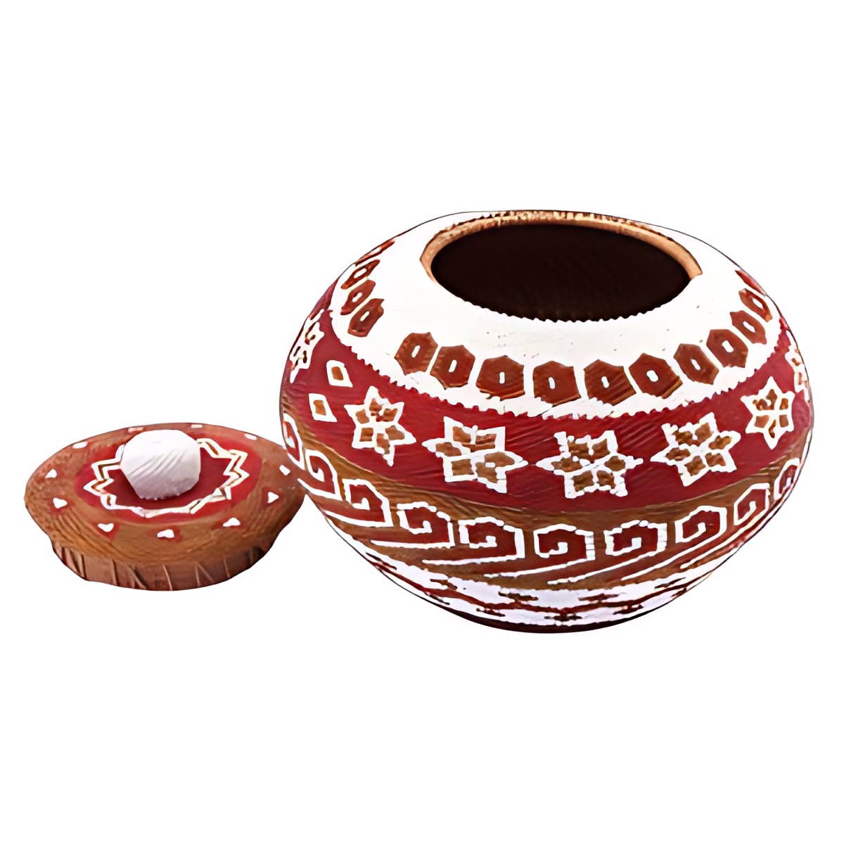 Balinese Beaded Lidded Pot by Kazuri