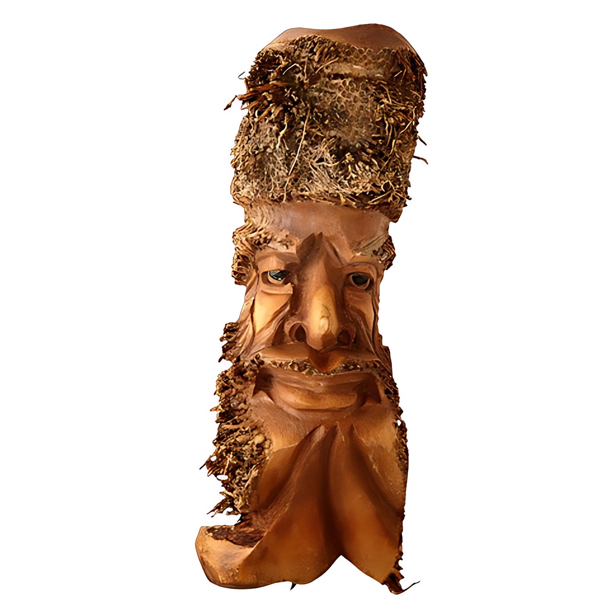 Balinese Bamboo Root Face Carving by Kazuri
