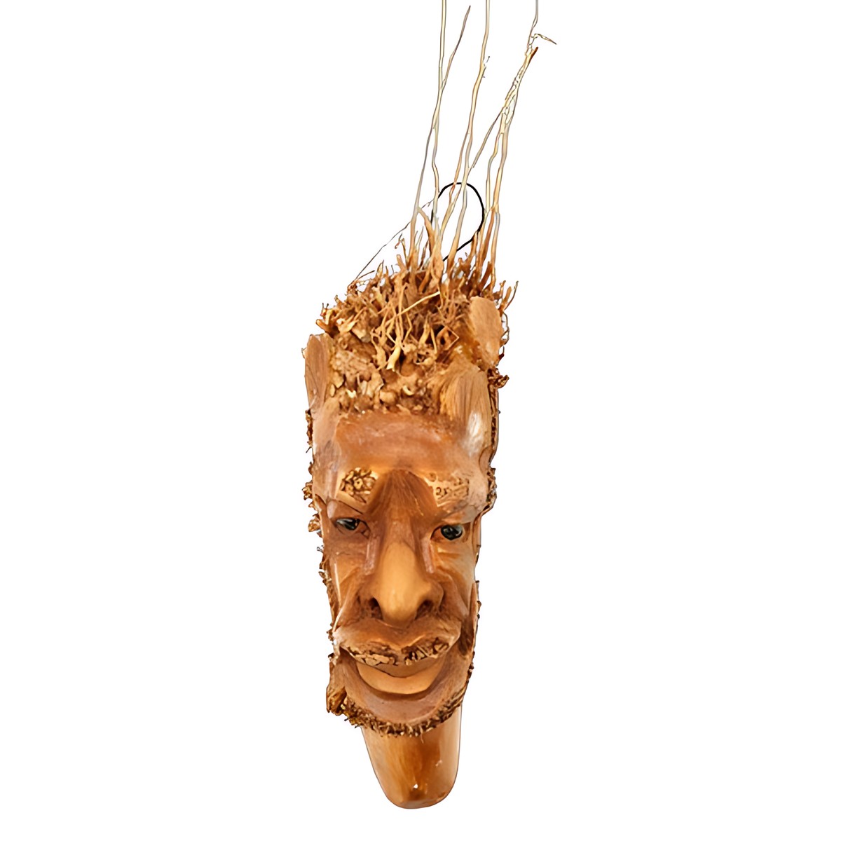 Balinese Bamboo Root Face Carving by Kazuri