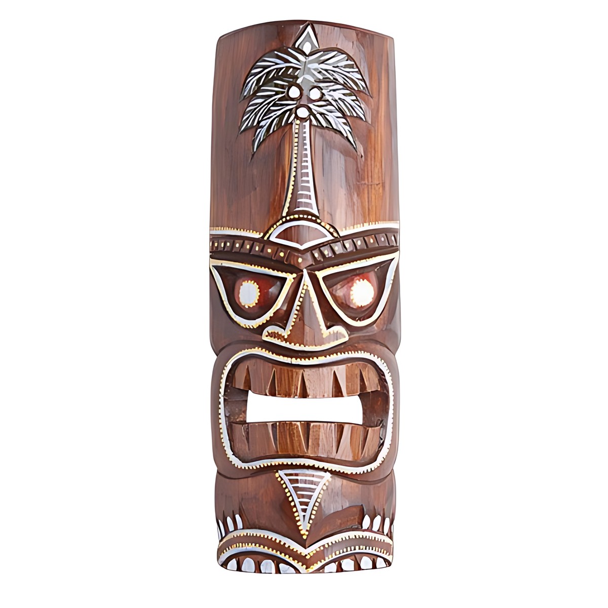 Balinese Carved Tiki Mask by Kazuri