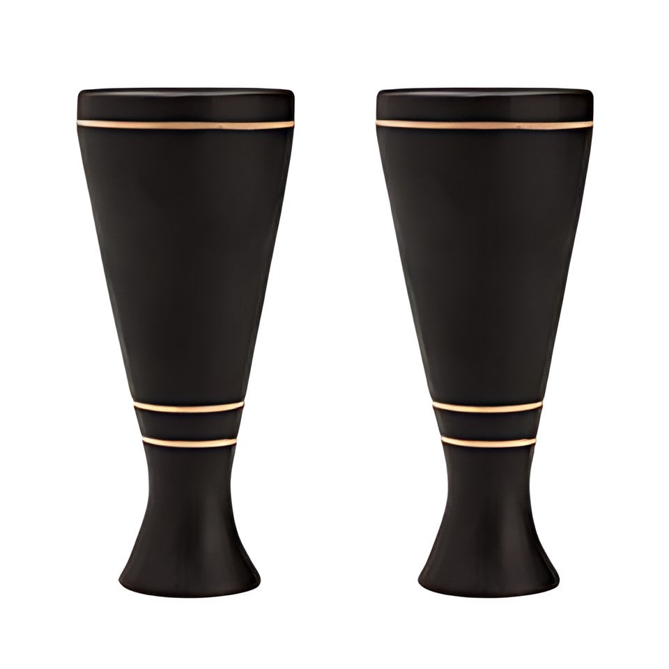 Longpi Black Pottery Tall Tumblers by Kazuri