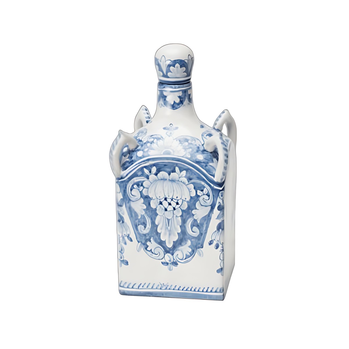 Portuguese Porcelain Flask with Stopper by Kazuri