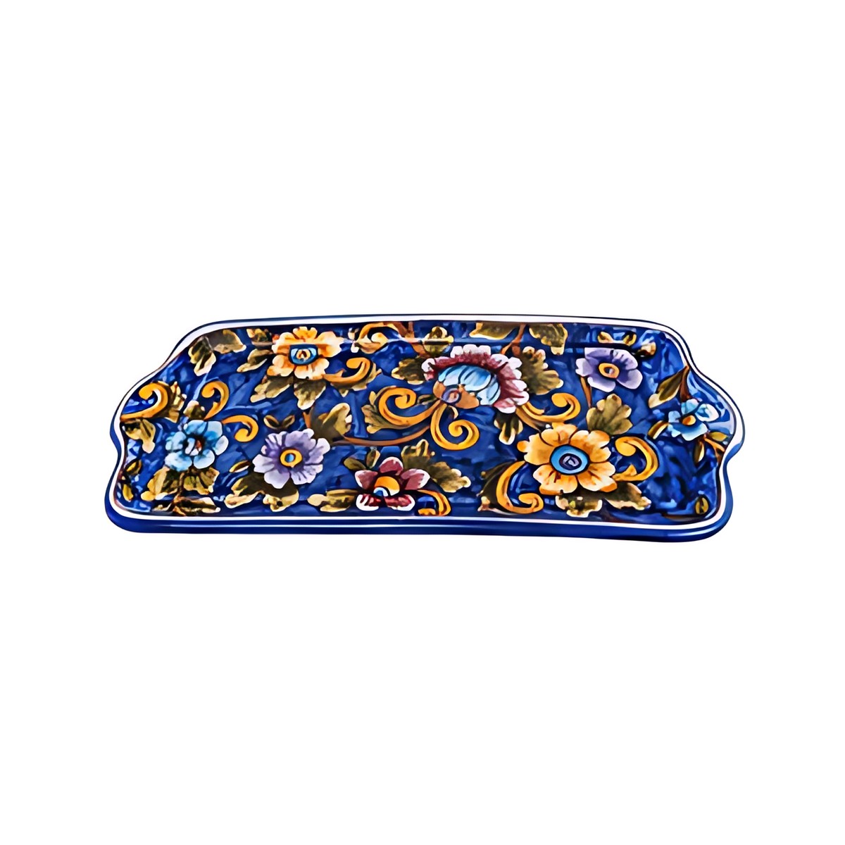 Portuguese Porcelain Rectangular Tray by Kazuri