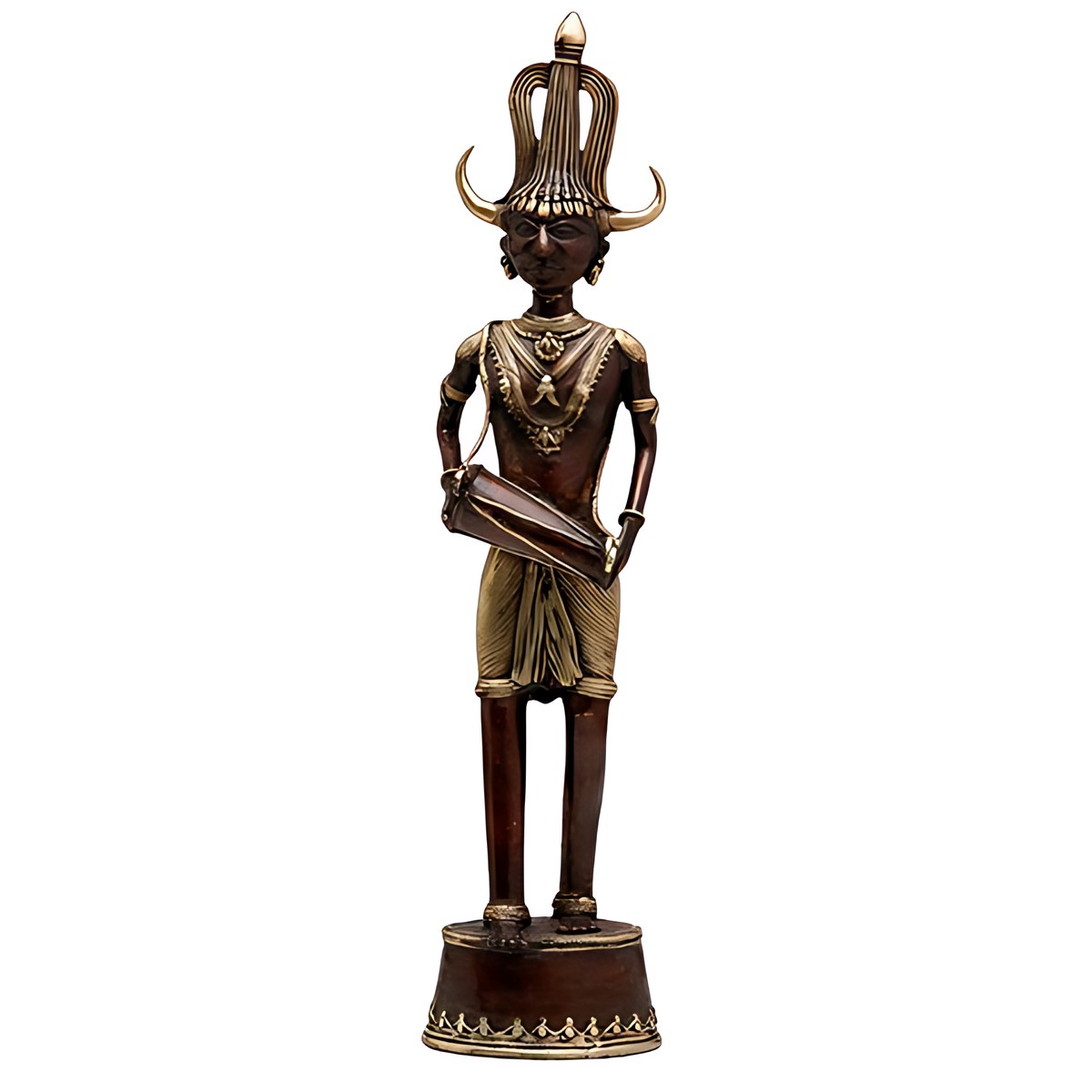 Dhokra Tribal Drummer Figurine by Kazuri