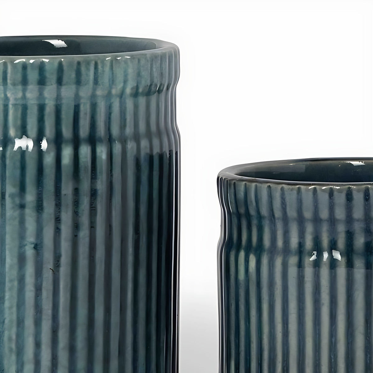 Neel Ribbed Stoneware Vases by Kazuri, photo 4 of 4