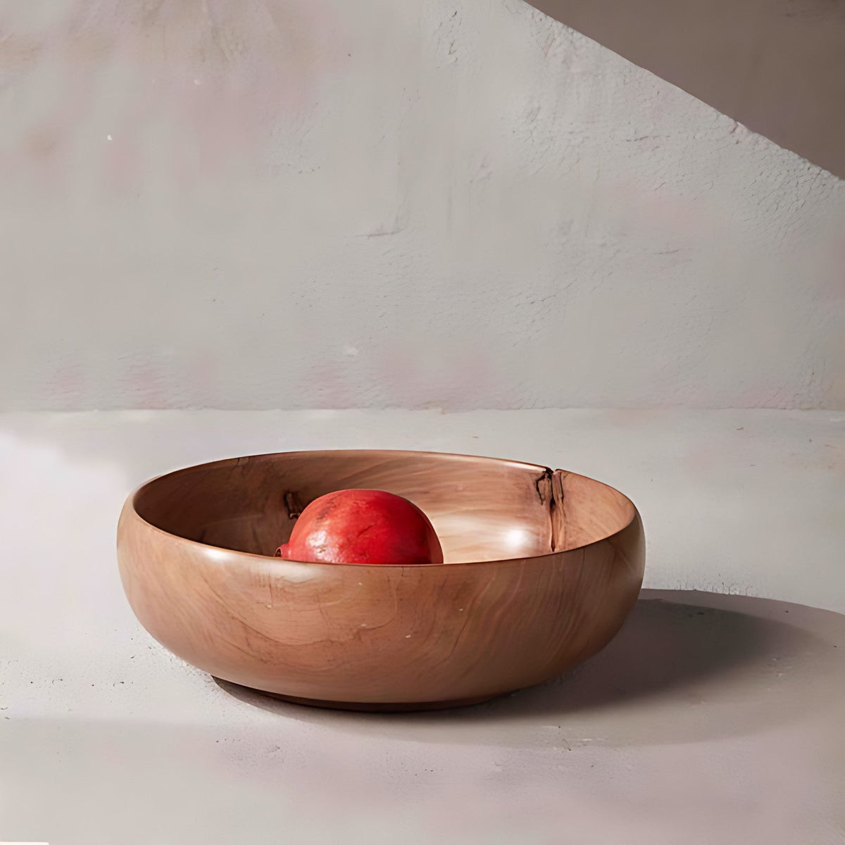 Plump Large Wooden Serving Bowl by Kazuri, photo 4 of 4