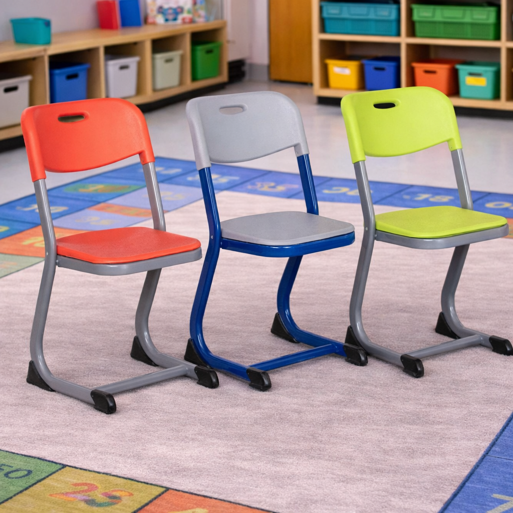 Children’s Classroom Chair with Metal Frame