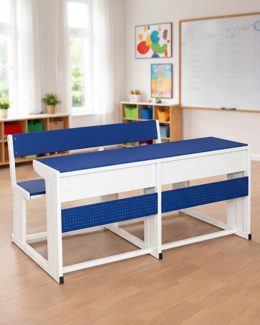 Institutional Classroom Large Desk & Bench Set SC 284 (72")