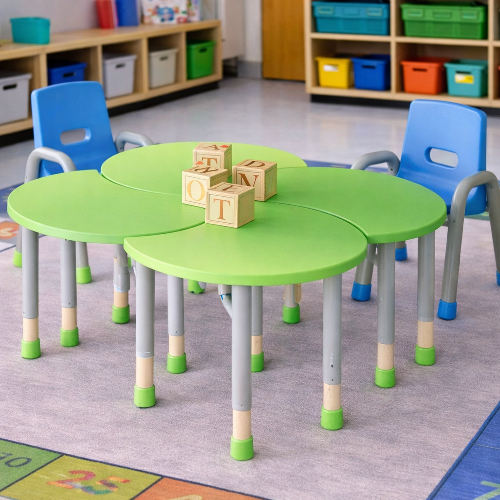 Kids Plastic Petal Activity Table for School, Classroom & Play Areas SC 291