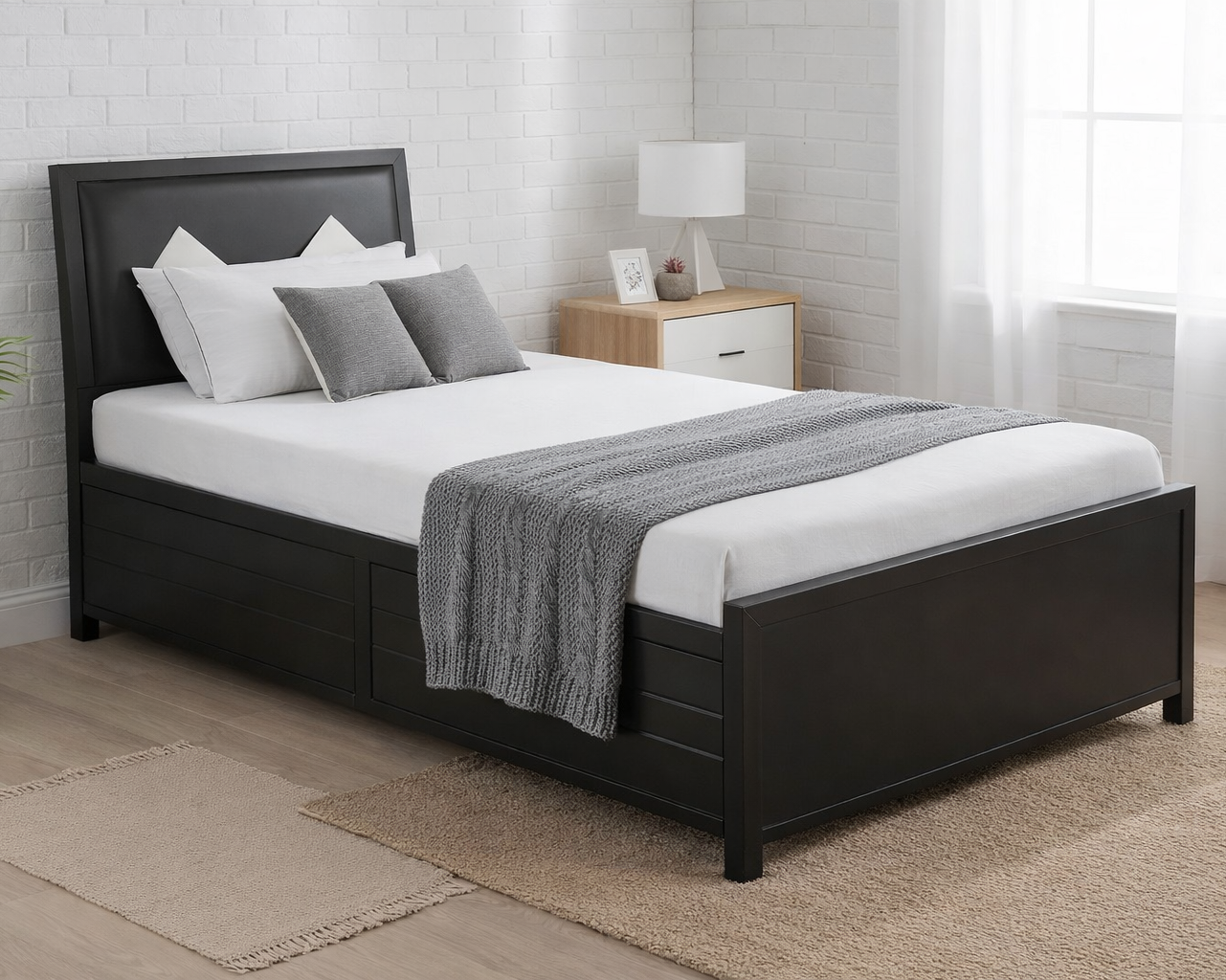 Metal Storage Box Single Bed SMB 167