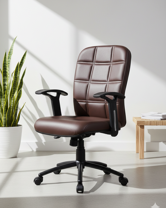 Checks Executive Office Chair with Cushioned Comfort