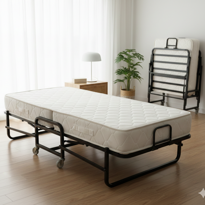 Folding Bed with Mattress SC 766