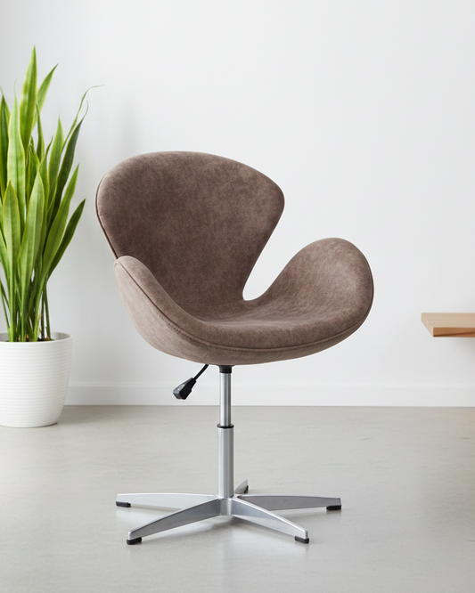Modern Fabric Lounge Chair with Swivel Base - SM 712