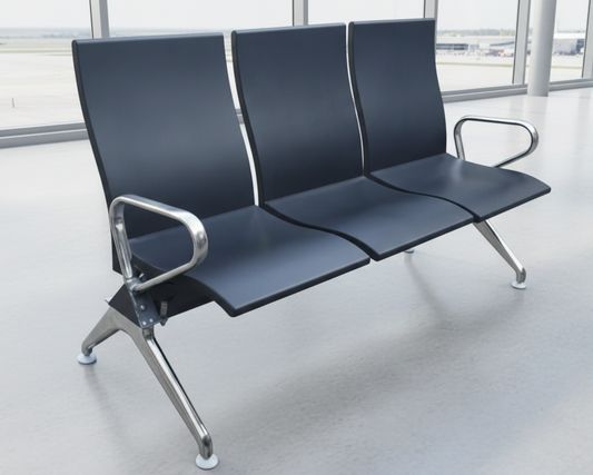 3 Seater Waiting Chair with Full PU Seat SWC 262