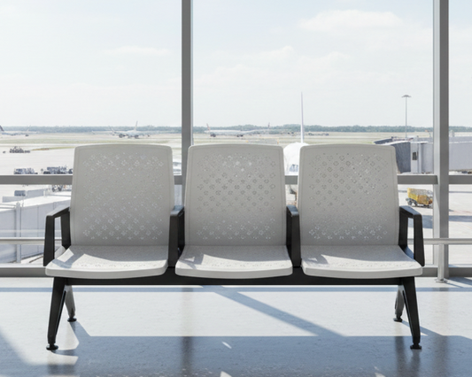 3 Seater Visitor Chair with Fibre Seat SWC 263