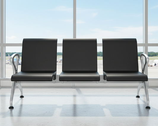 3 Seater Waiting Chair with Full PU Seat SWC 264