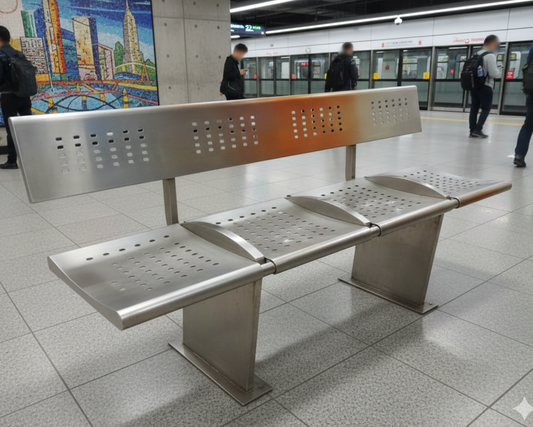 4 Seater Metro Bench with Back DLS 270