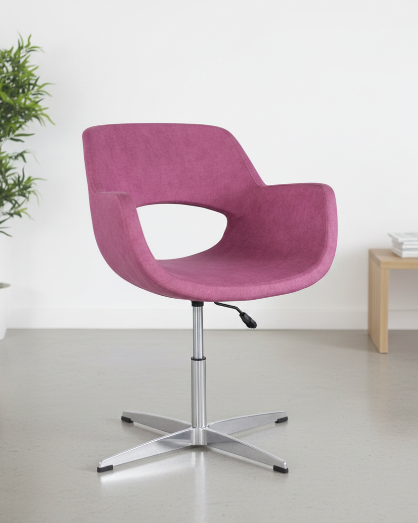Stylish Lounge Chair with Swivel Base - SM 713