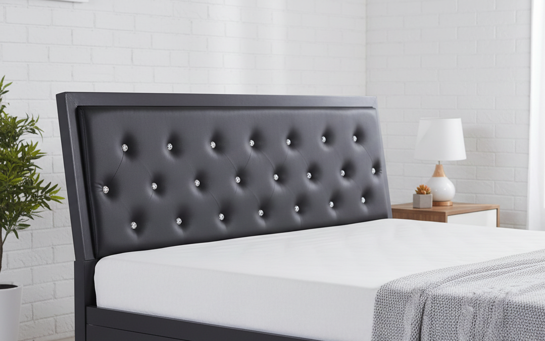 Metal Double Bed with Storage Box SB 763