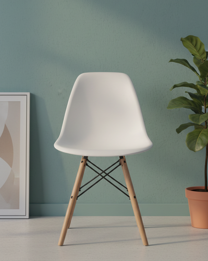 Trendy Chair with Wooden Legs SMC 176