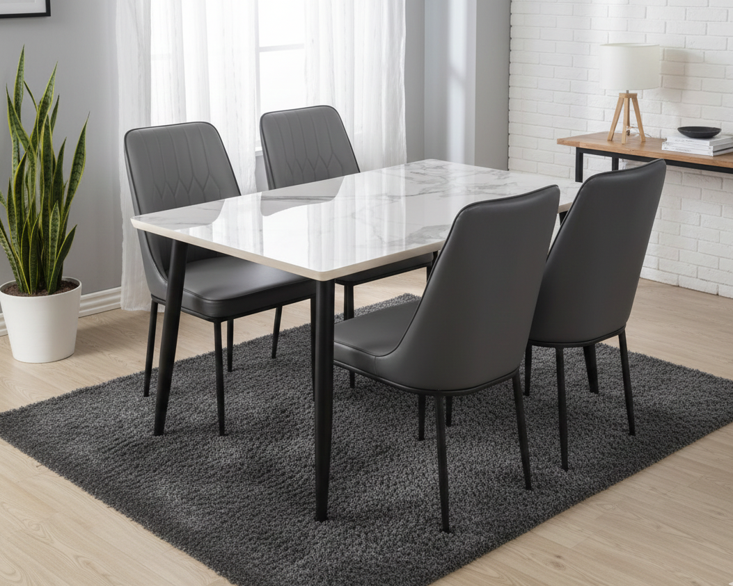 MS Dining Table with Marble Top SMT 325 / 280