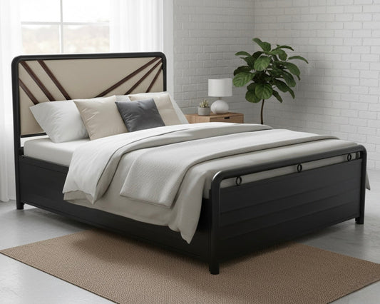 Metal Double Bed with Storage Box SB 765