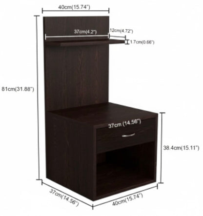 Modern Bedside Table with Drawer and Shelf SMT 63