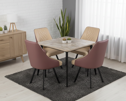 MS Dining Table with Marble Top SMT 326