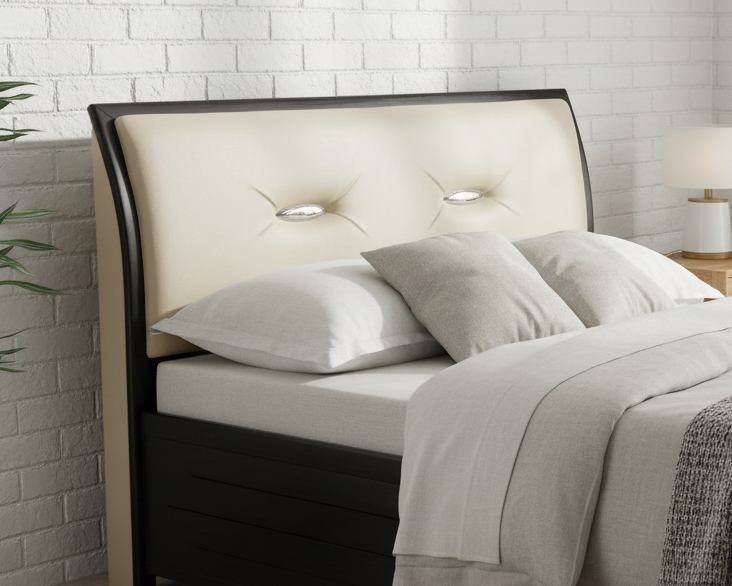 Metal Double Bed with Storage Box SMB 115