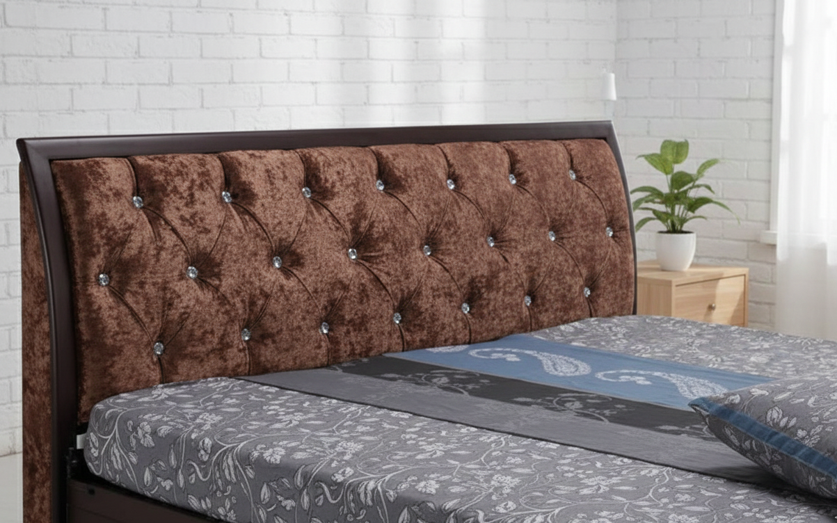 Metal Double Bed with Storage Box SMB 139