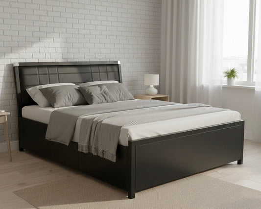 Metal Double Bed with Storage Box SMB 134