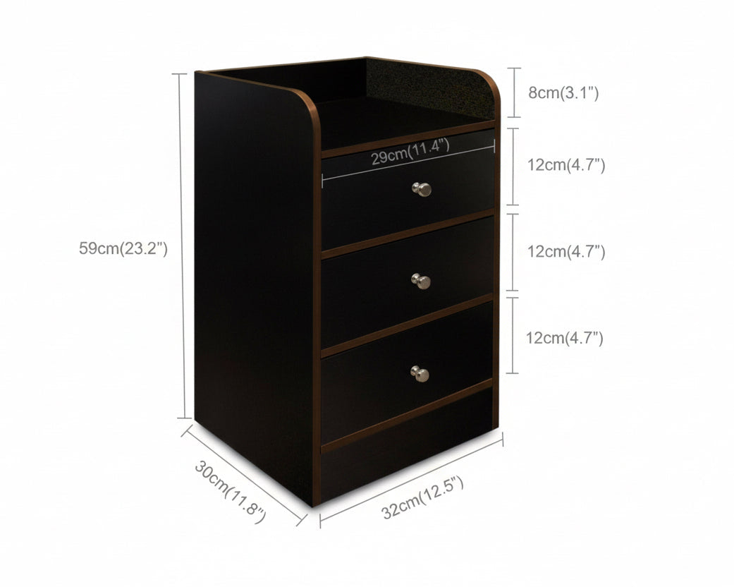 Modern Bedside Table with 3 Drawers SMT 23