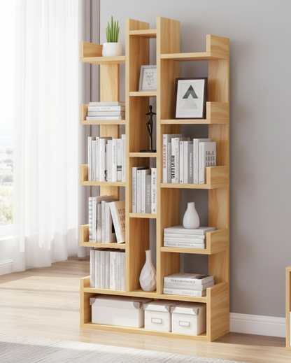 Modern Wooden Bookshelf & Display Storage Organiser SM 558