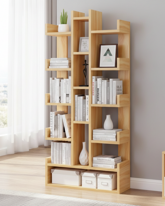 Modern Wooden Bookshelf & Display Storage Organiser SM 558
