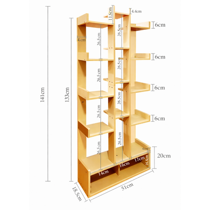 Modern Wooden Bookshelf & Display Storage Organiser SM 558