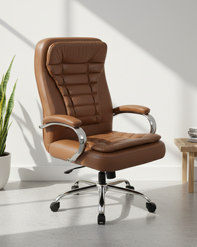 Executive High Back Cushioned Office Revolving Chair - KELLY