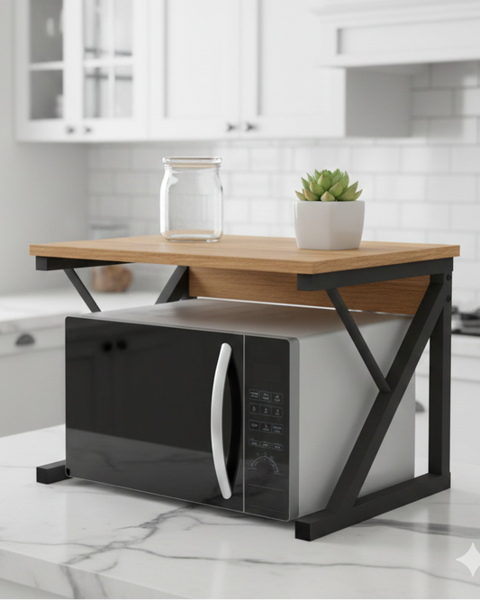 Compact Microwave Oven Stand & Countertop Storage Rack SM 17
