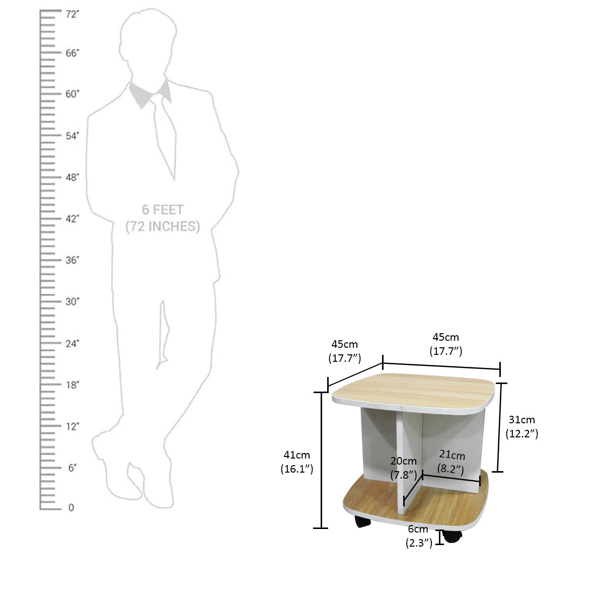 Square Coffee Table Beige - SM 99