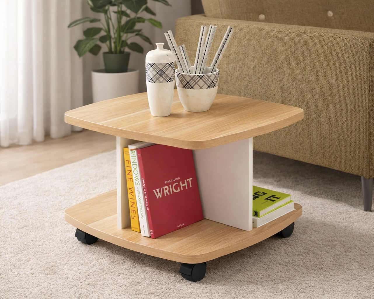 Square Coffee Table Beige - SM 99