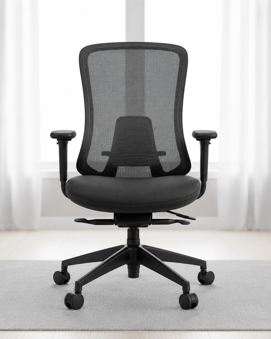 Ergonomic Mid Back Office Chair with Moulded Foam Seat- Fed MB