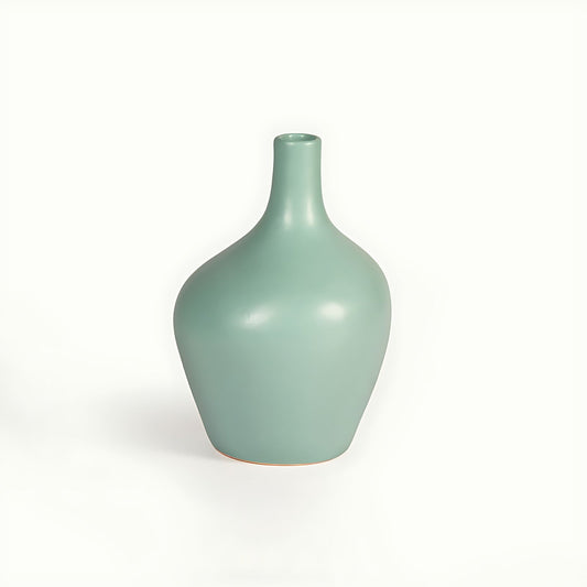 Acqua Matte Stoneware Vase by Kazuri