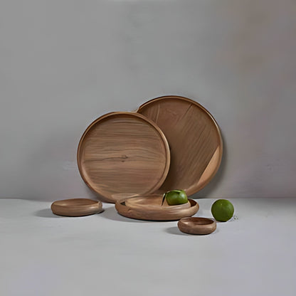 Akrod Walnut Wood Nesting Plates (Set of 6) by Kazuri, photo 4 of 4